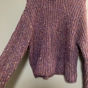 Confetti purple knitted sweater